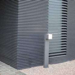 LUTEC Cuba LED-gadelampe, 1 lyskilde, antracit, 3.000 K