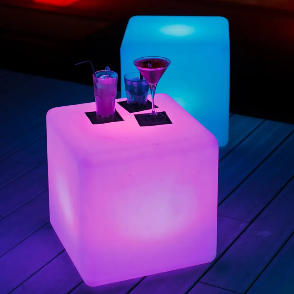 Smart&Green Dekorationsbelysning|Terrassebelysning>Cube - en lysende kube til udendørs brug