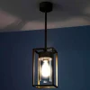 Cubic³ 3368 hængelampe antik messing/klar^Moretti Luce Hot