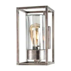 Cubic³ 3365 udendørs væglampe nikkel antik/klar^Moretti Luce Sale