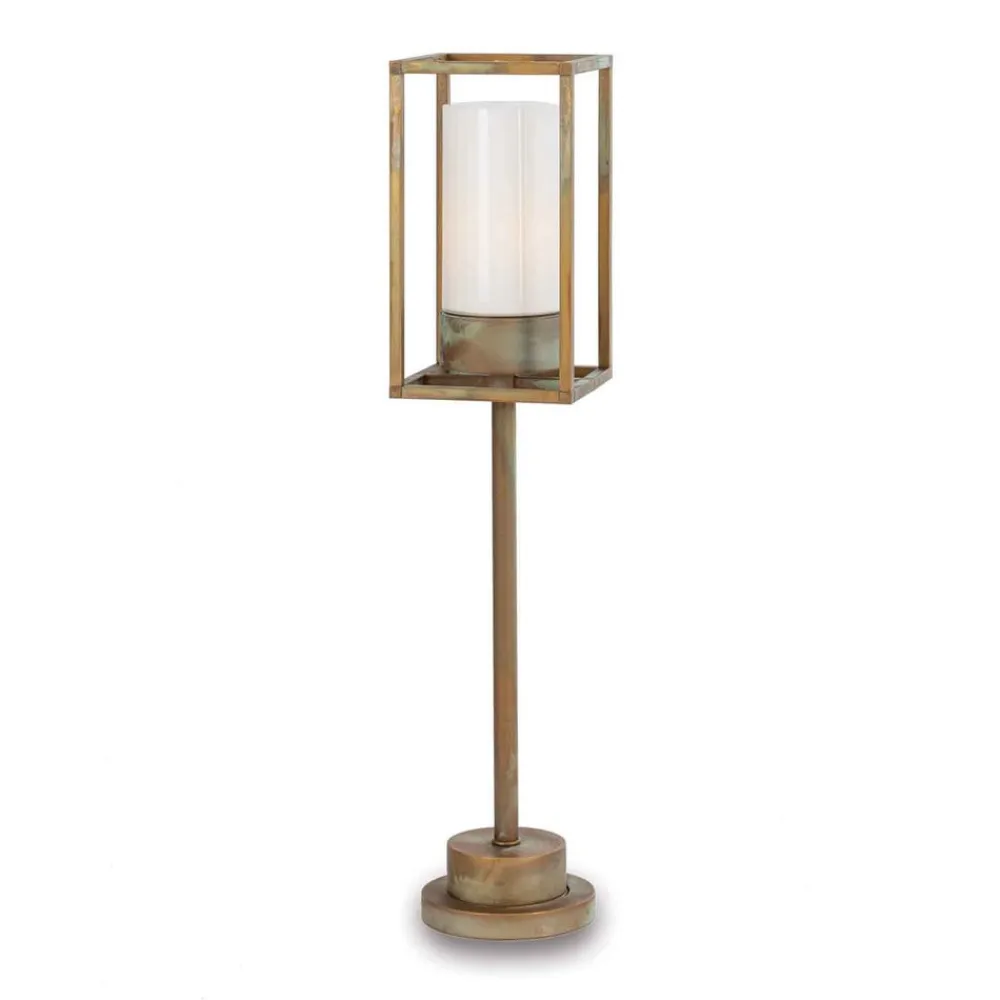 Cubic³ 3370 væglampe antik messing/opal^Moretti Luce Best
