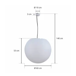 Nowodvorski Lighting Cumulus pendel til udendørs brug, Ø 60 cm