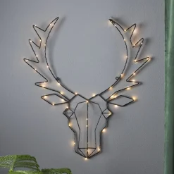 Cupid LED-dekorationslampe, rensdyrhoved^STAR TRADING Discount