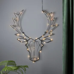 Cupid LED-dekorationslampe, rensdyrhoved^STAR TRADING Discount