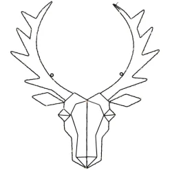 Cupid LED-dekorationslampe, rensdyrhoved^STAR TRADING Discount