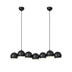 Markslöjd Pendellamper>Cupolo hængelampe, sort, jern, længde 101 cm, 7 lyskilder