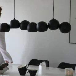 Markslöjd Pendellamper>Cupolo hængelampe, sort, jern, længde 101 cm, 7 lyskilder