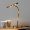 Curtis bøjelig LED-bordlampe, antik messing^Trio Lighting Best