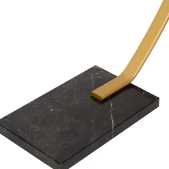 Lucide Curve buelampe, mat guld, 2700 K, højde 192, dæmpbar