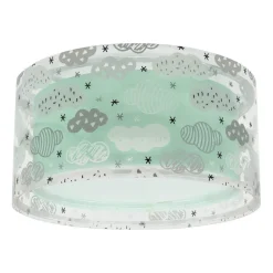 Børn Dalber Loftlamper>Cloud Green loftslampe, Ø 33 cm, grøn