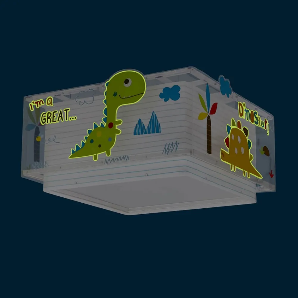 Dinos loftlampe til børn med dinosaurer^Dalber Online