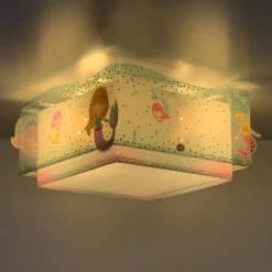 Børn Dalber Mermaids loftlampe, havfruer, 1 lyskilde