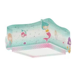 Børn Dalber Mermaids loftlampe, havfruer, 1 lyskilde