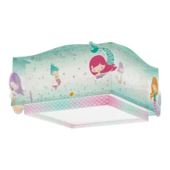 Børn Dalber Mermaids loftlampe, havfruer, 1 lyskilde