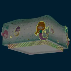 Børn Dalber Mermaids loftlampe, havfruer, 1 lyskilde
