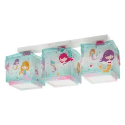 Børn Dalber Loftlamper>Mermaids loftlampe, havfruer, 3 lyskilde