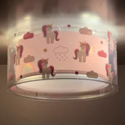Børn Dalber Loftlamper|Loftlamper>Unicorns loftlampe enhjørningmotiv, 1 lk