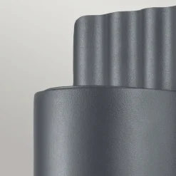 Elstead Dali udendørs væglampe af rustfrit stål, grå