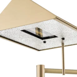 Danuta justerbar LED-gulvlampe, mat messing^Knapstein Hot