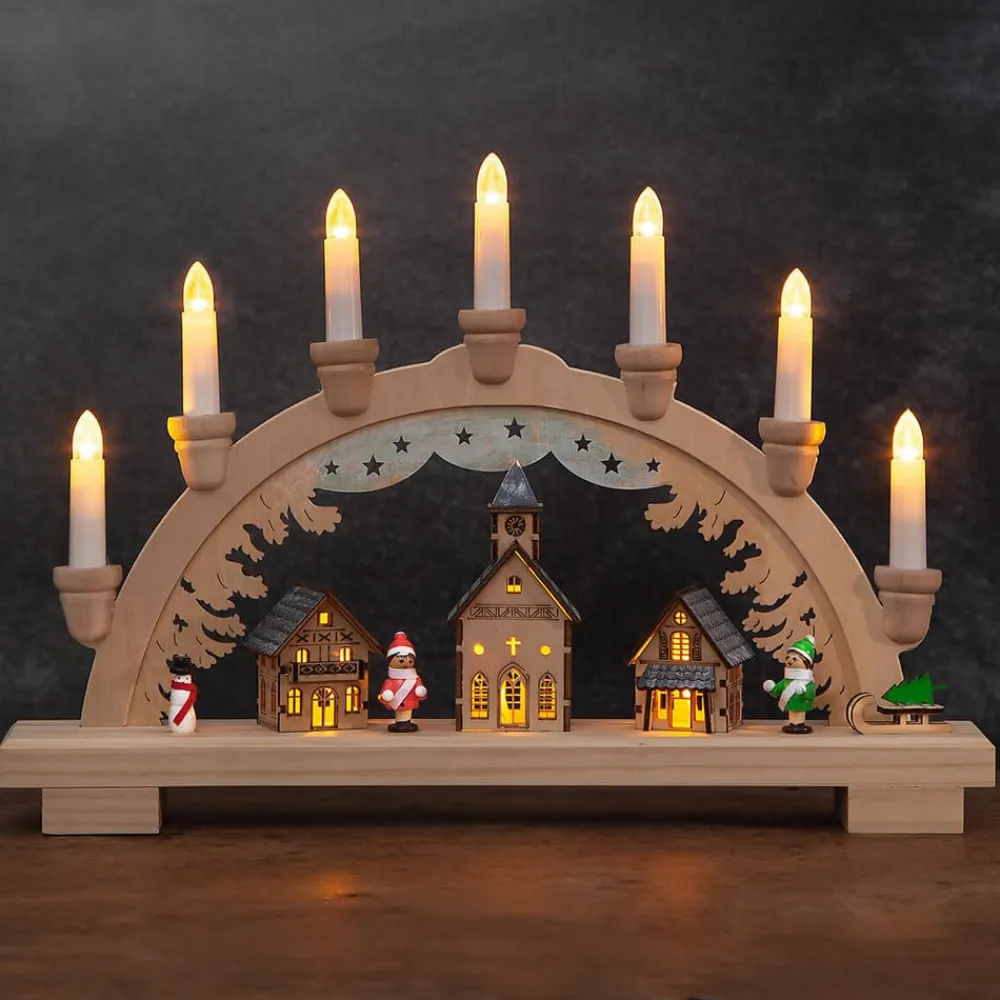 STAR TRADING Julepynt|Vinduesdekoration>Dassel LED-adventsstage
