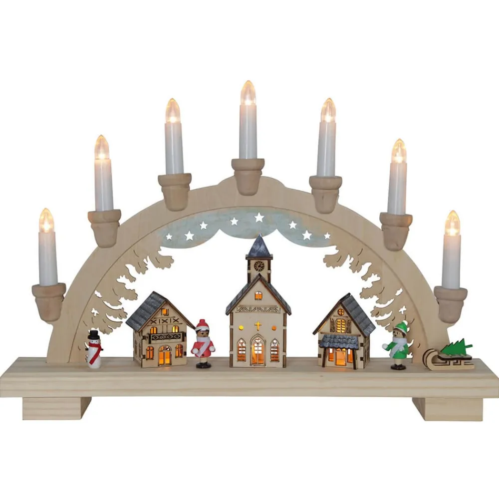 STAR TRADING Julepynt|Vinduesdekoration>Dassel LED-adventsstage