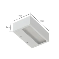Decor Walther Box LED-væglampe hvid 2700 K 15 cm