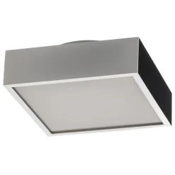 Decor Walther Cut LED-loftlampe, krom, 18x18 cm