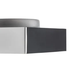 Decor Walther Cut LED-loftlampe, krom, 18x18 cm