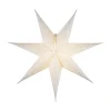 STAR TRADING Dekorationsbelysning|Julepynt>Decorus papirstjerne, uden belysning, hvid/sølv