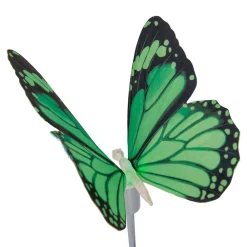 Näve Deco-solcellelys sommerfugl, jordspyd, RGB LED