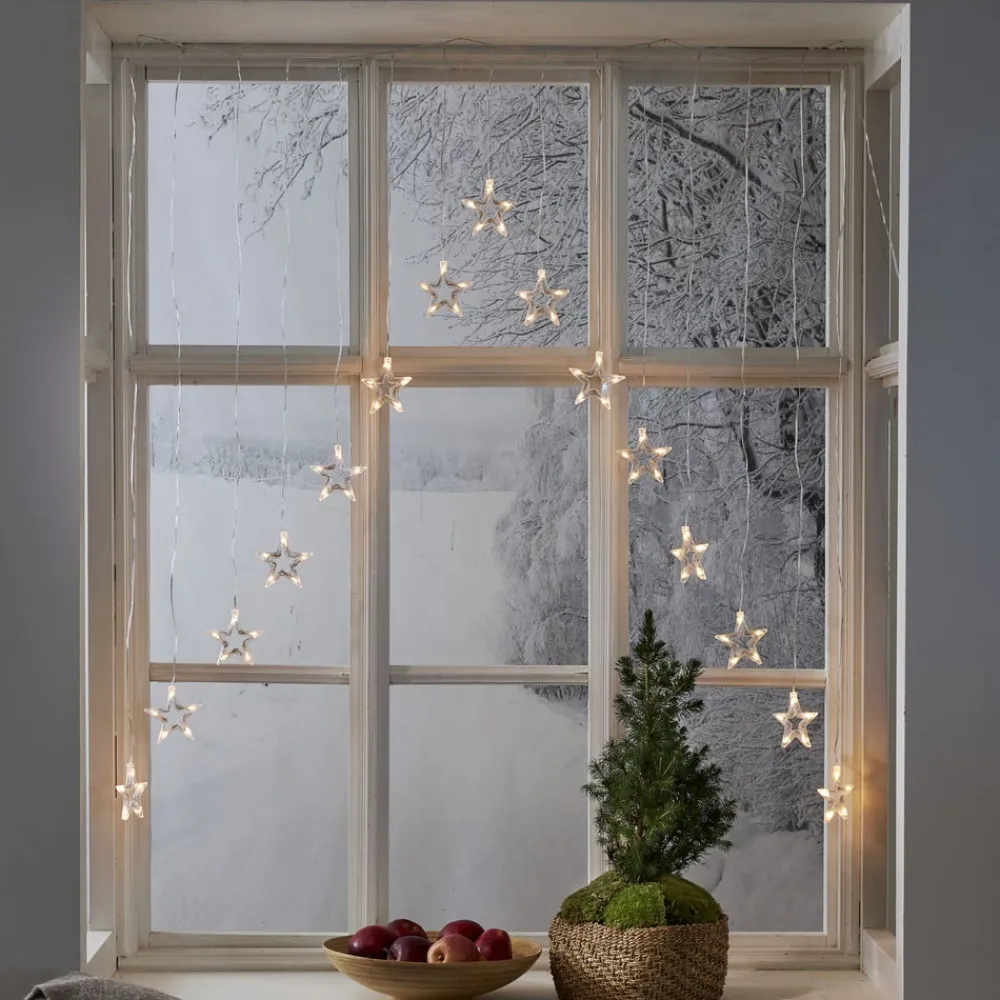 STAR TRADING Julepynt|Lysnet, Lysforhæng>Decystar LED-lysforhæng, 15 lyskilder