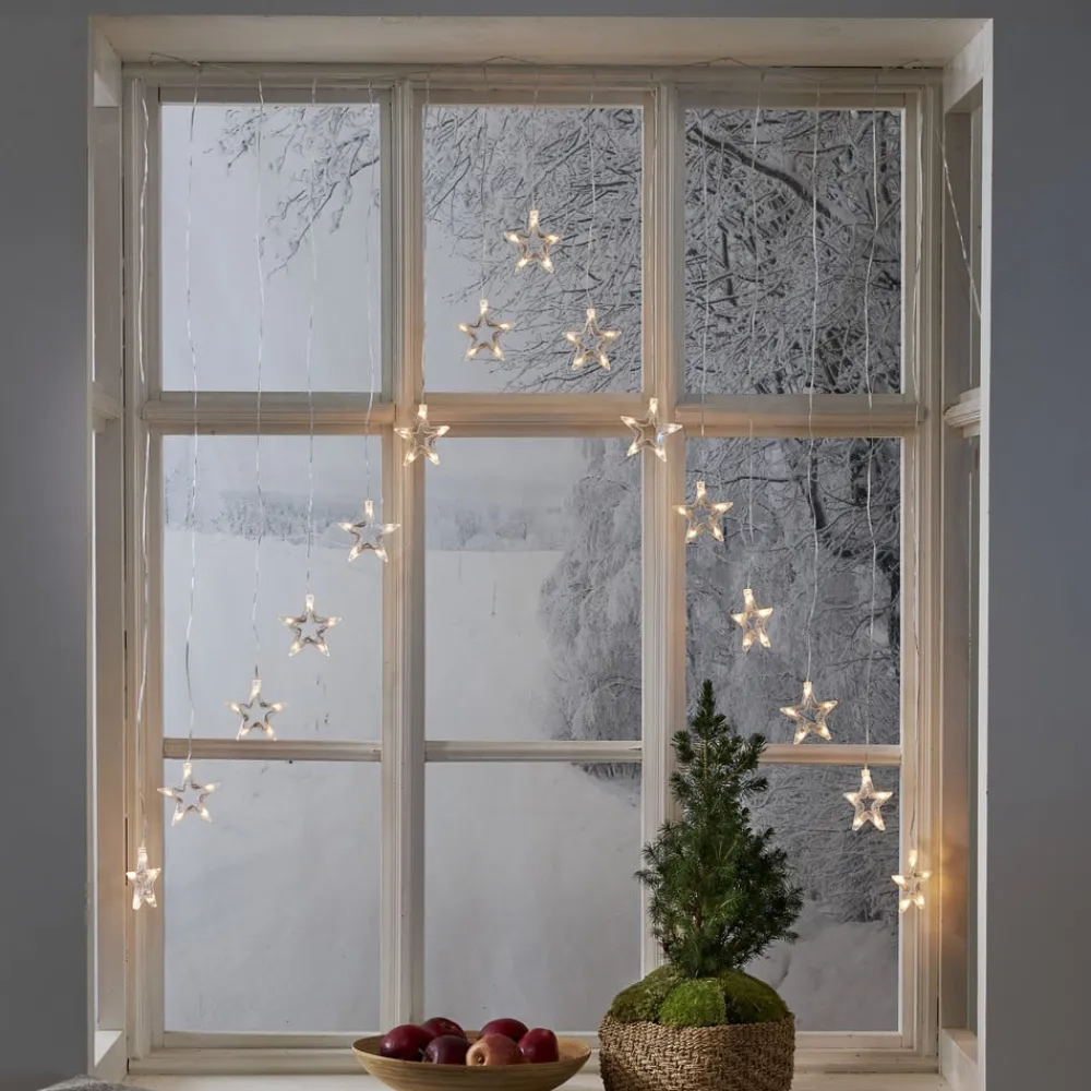 STAR TRADING Julepynt|Lysnet, Lysforhæng>Decystar LED-lysforhæng, 15 lyskilder