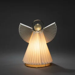 Dekolampe papirengel mini, hvid, E14^Konstsmide Christmas New