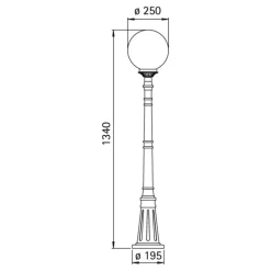 Albert Leuchten Gadebelysning>Dekorativ gadebelysning GOL 161
