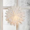 STAR TRADING Julepynt|Julestjerner>Dekorativ stjerne Cliff, papir, uden fatning hvid Ø 60cm