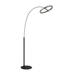 Della LED-gulvlampe, højde 190 cm, sort/mørkegrå, metal^Globo Sale
