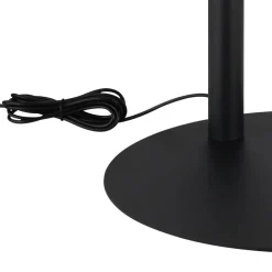 Della LED-gulvlampe, højde 190 cm, sort/mørkegrå, metal^Globo Sale