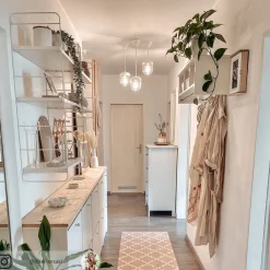 Designer pendellampe Acorn, hvid og poleret kobber^UMAGE Online