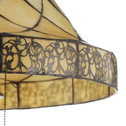 Clayre&Eef Diamond dekorativ gulvlampe med Tiffany-skærm