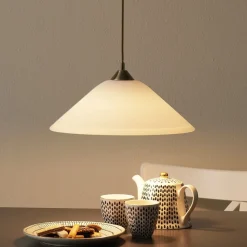 ORION Diskret LOISA opalglas pendellampe i antik m