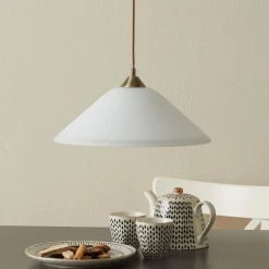 ORION Diskret LOISA opalglas pendellampe i antik m