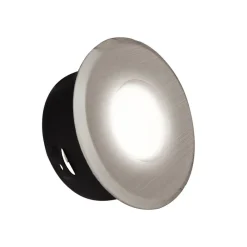 Heitronic DL7001 indbygningsspot, højvolt, børstet jern