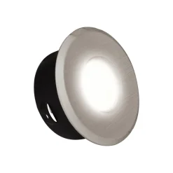 Heitronic DL7001 indbygningsspot, højvolt, børstet jern