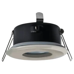 Heitronic DL7001 indbygningsspot, højvolt, børstet jern