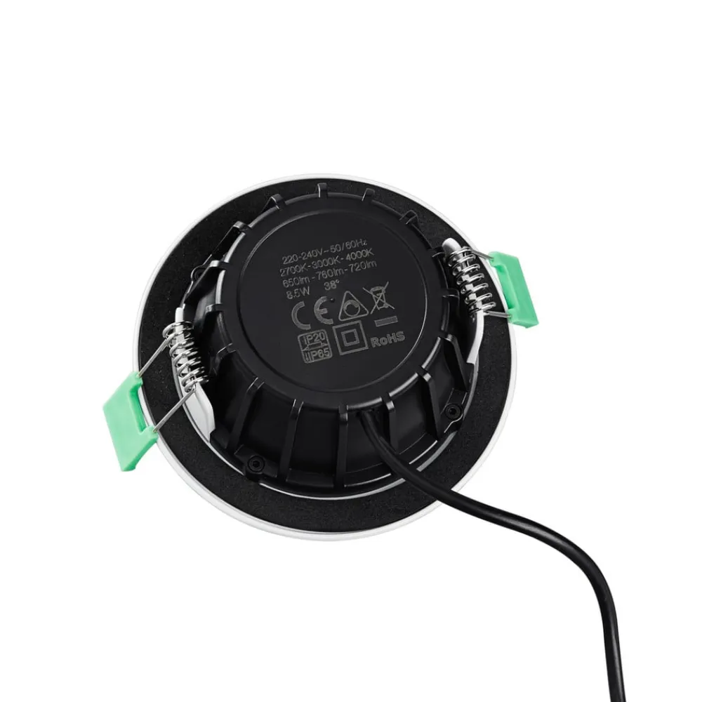 Heitronic Arbejdsrum/Kontor>DL8002 LED-downlight, kan drejes, 38°