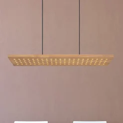 Dolores LED-pendellampe, mat sort/lysebrun^Globo New