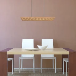 Dolores LED-pendellampe, mat sort/lysebrun^Globo New