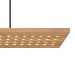 Dolores LED-pendellampe, mat sort/lysebrun^Globo New