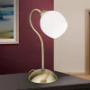 ORION Bordlamper>Doma bordlampe, antik messingfarve, højde 30 cm, glas