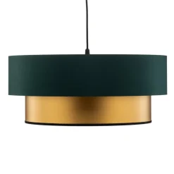 Dorina hængelampe, grøn/guld Ø 50cm^Maco Design Online